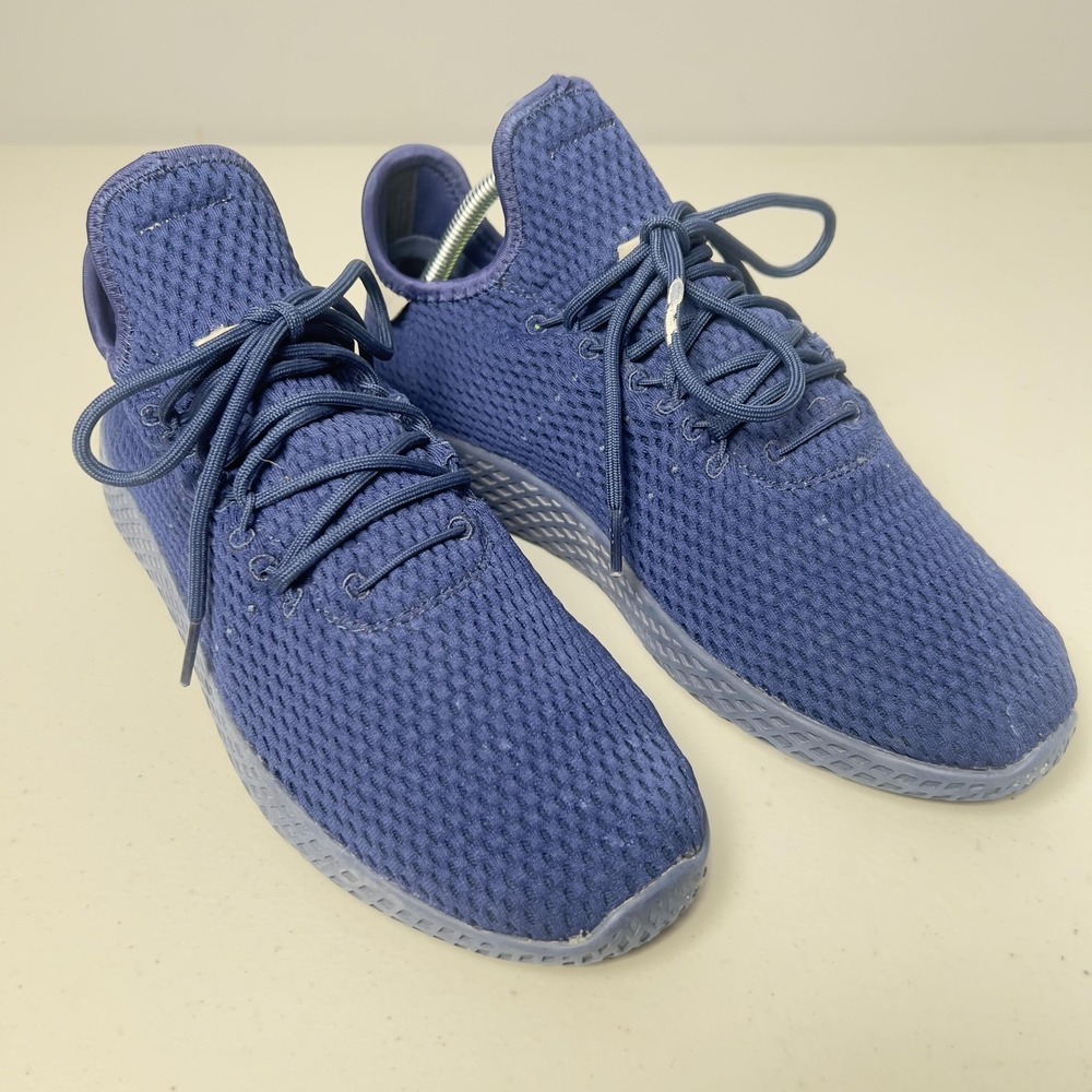 Adidas Pharrell Williams Tennis HU Shoes Mens Size 9.5 Blue Mesh Sneakers BY8719
